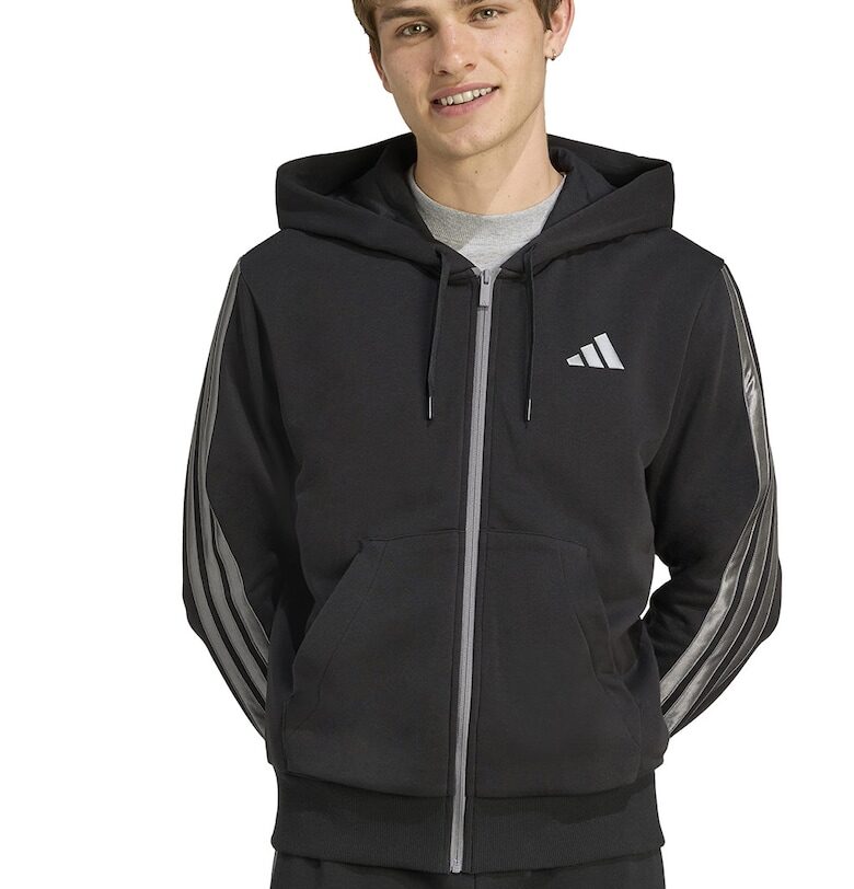 Худи с цип и лого adidas Sportswear