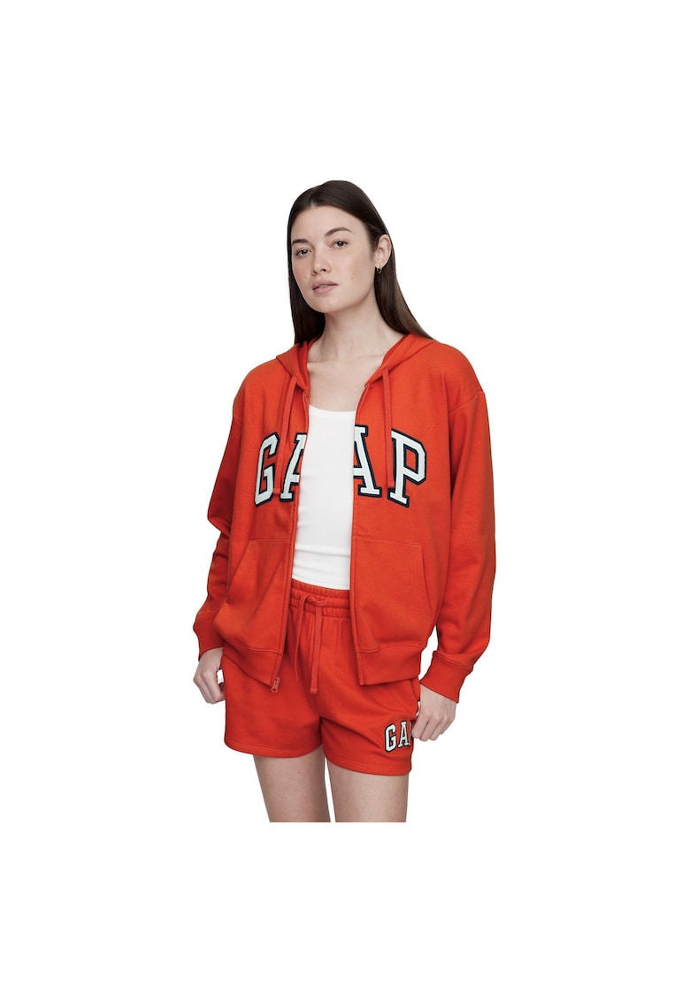 Худи с цял цип с лого 72743309 GAP