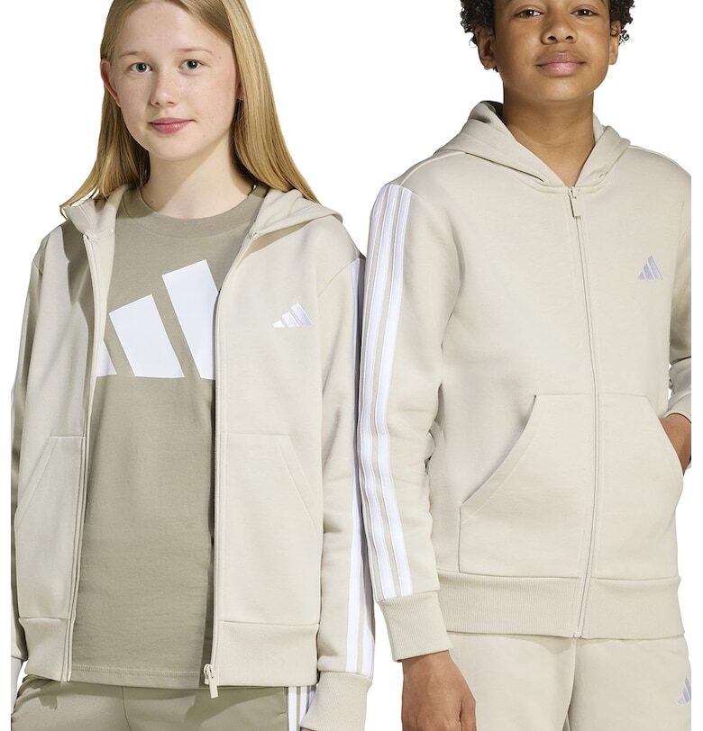 Худи със скосени джобове и цип adidas Sportswear