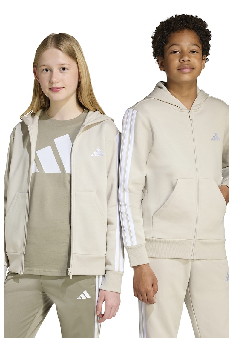 Худи със скосени джобове и цип adidas Sportswear