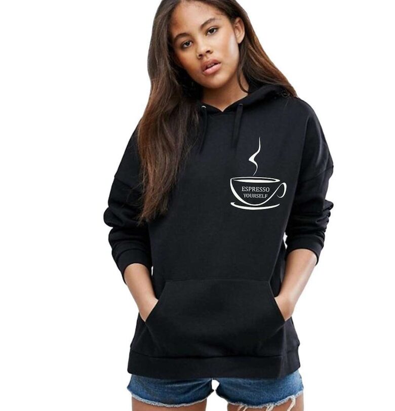 Черен дамски суичър - Espresso Yourself II THEICONIC