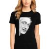 Черна дамска тениска - Dali - Portrait THEICONIC