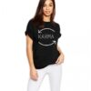 Черна дамска тениска - Karma THEICONIC