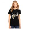 Черна дамска тениска - Send noods THEICONIC