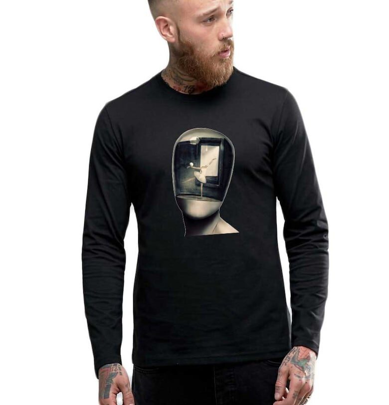 Черна мъжка блуза - Dali - Globe THEICONIC