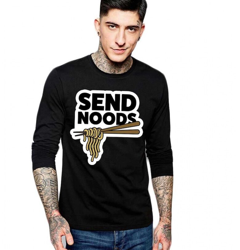 Черна мъжка блуза - Send Noods THEICONIC