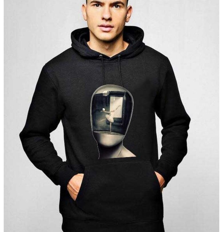 Черна мъжка качулка - Dali - The Globe THEICONIC