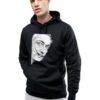 Черна мъжка качулка - Dali - Портрет THEICONIC