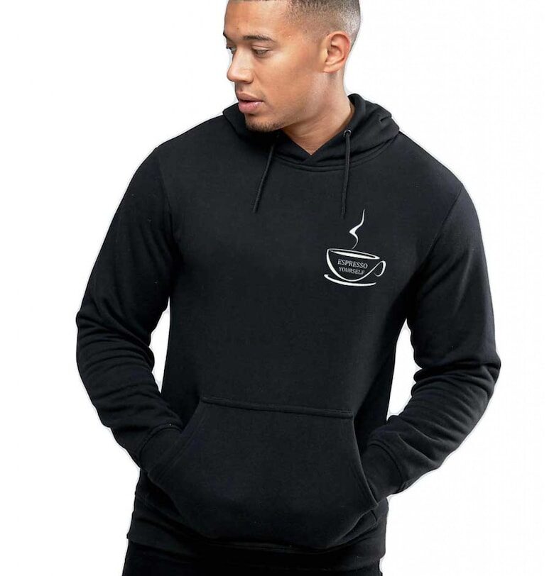 Черна мъжка качулка - Espresso Yourself II THEICONIC