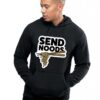 Черна мъжка качулка - Send Noods THEICONIC