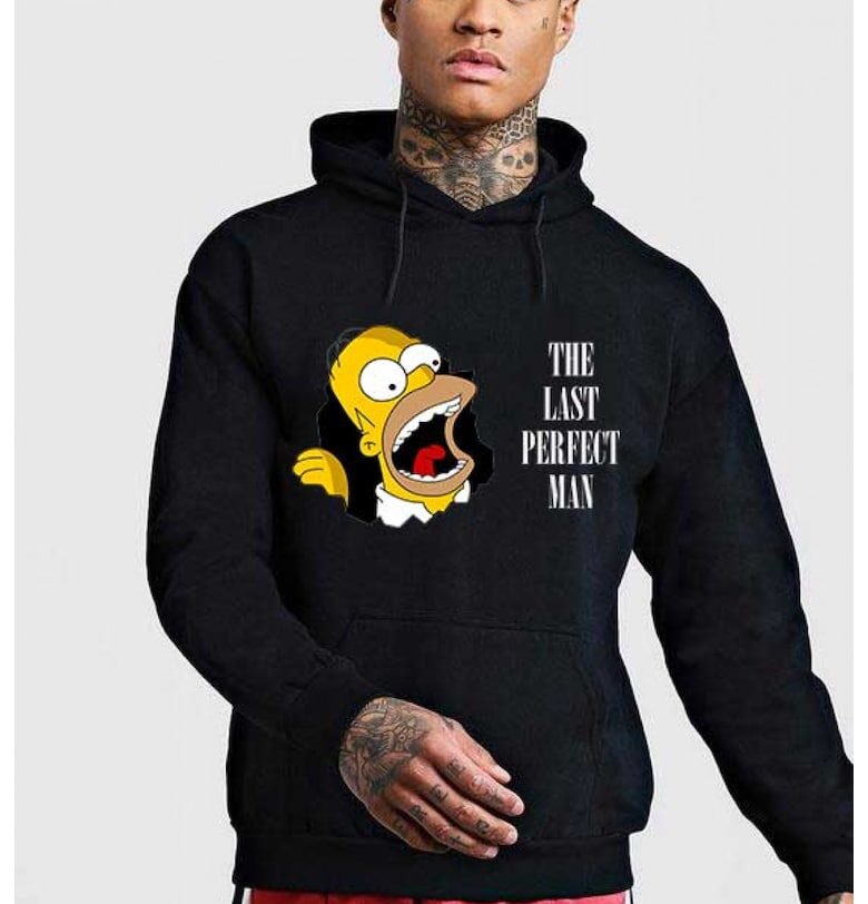 Черна мъжка качулка Simpson THEICONIC