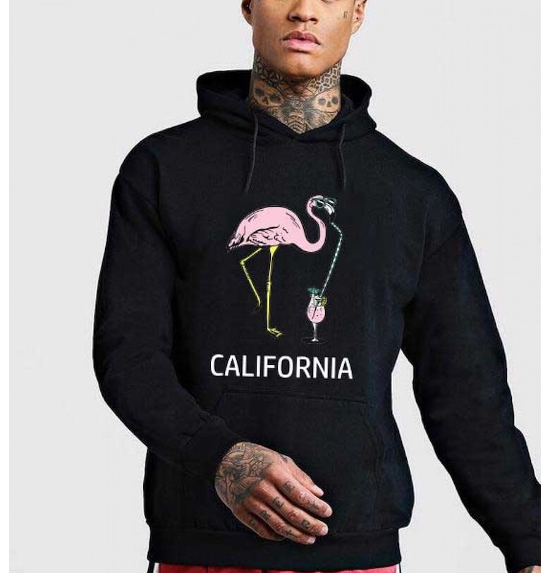 Черна мъжка качулка - Калифорния THEICONIC