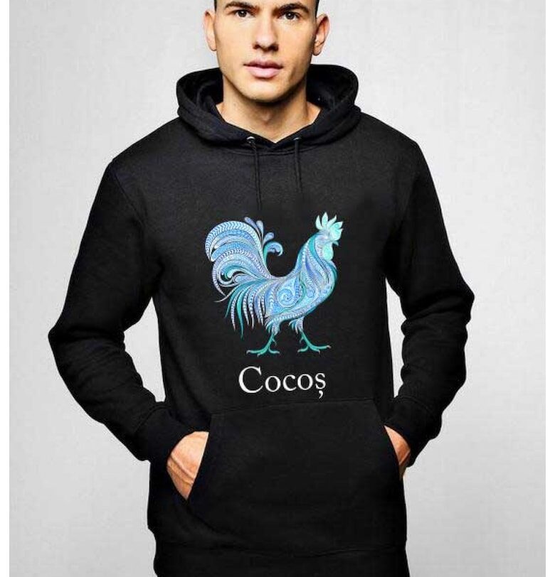 Черна мъжка качулка - петле THEICONIC