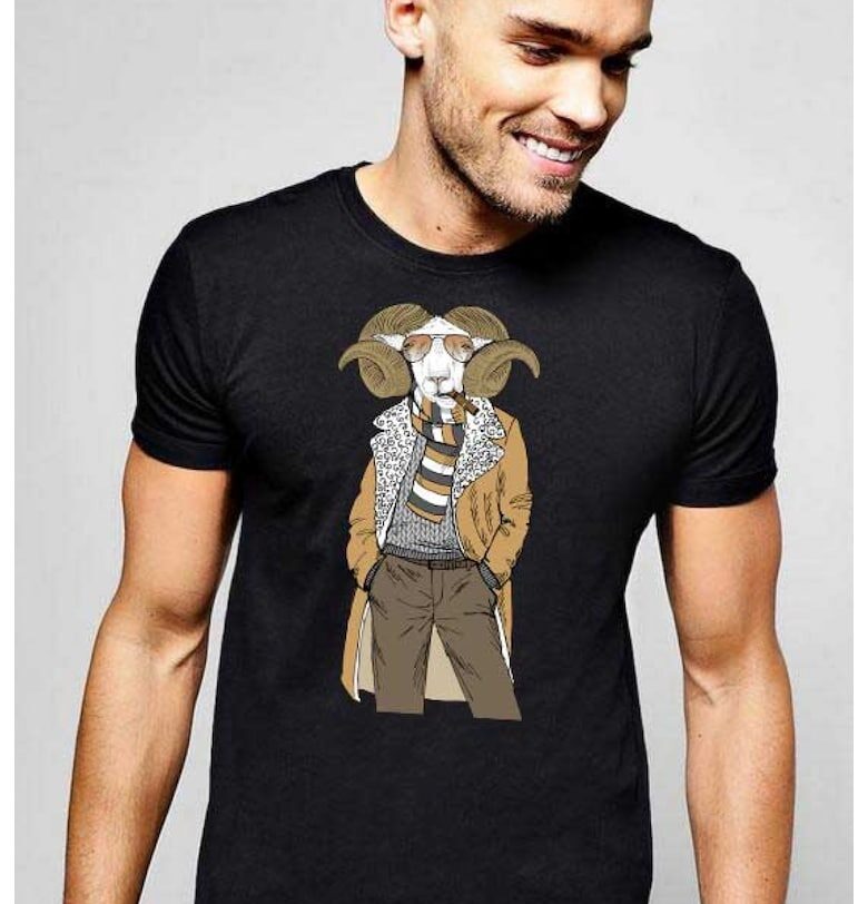 Черна мъжка тениска - Aries Fashion THEICONIC