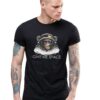 Черна мъжка тениска - Give me space THEICONIC