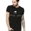 Черна мъжка тениска - f*ck off Mickey Mouse THEICONIC