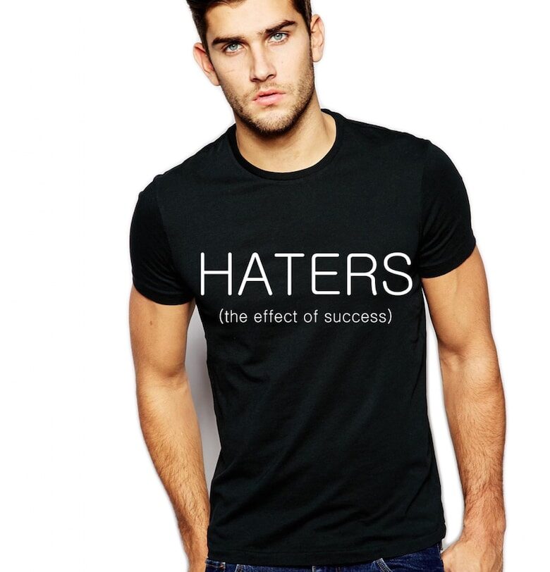 Черна мъжка тениска - Хейтъри THEICONIC