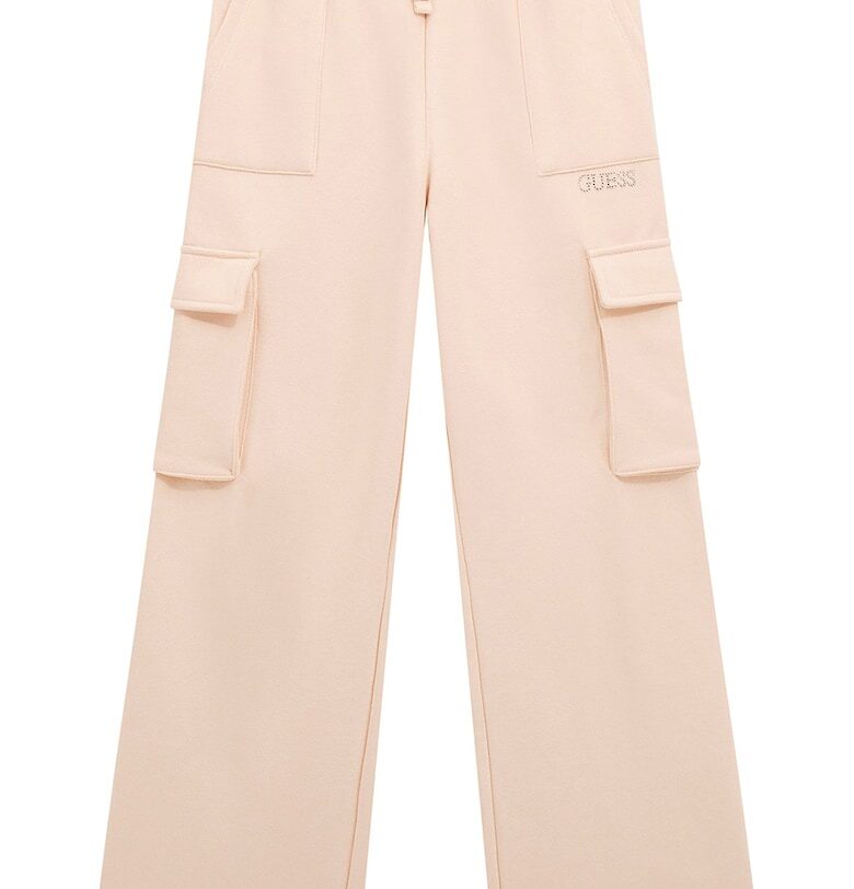 Широк карго панталон с връзка GUESS KIDS