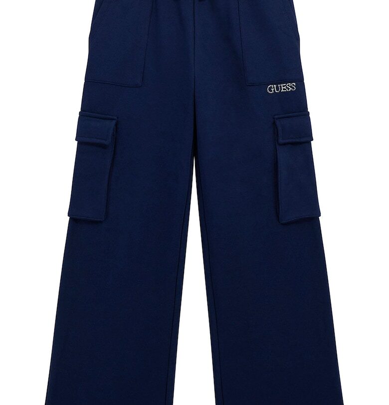 Широк карго панталон с връзка GUESS KIDS