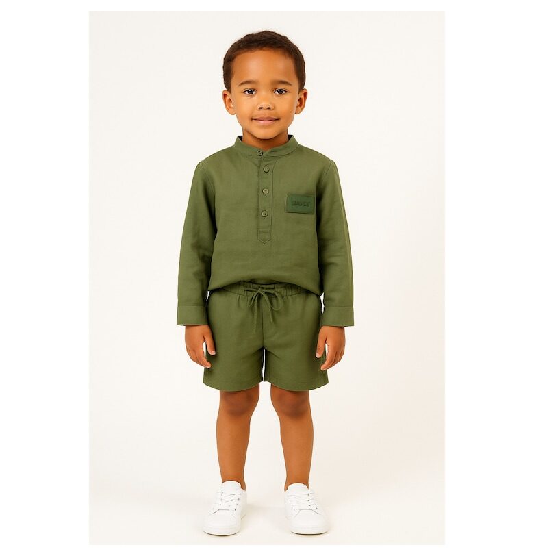 Шорти с лен с връзка на талията BALOU