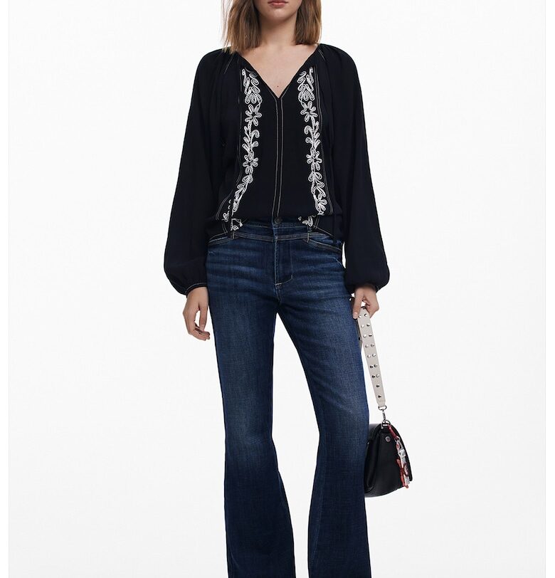 Шпиц блуза с бродерии DESIGUAL