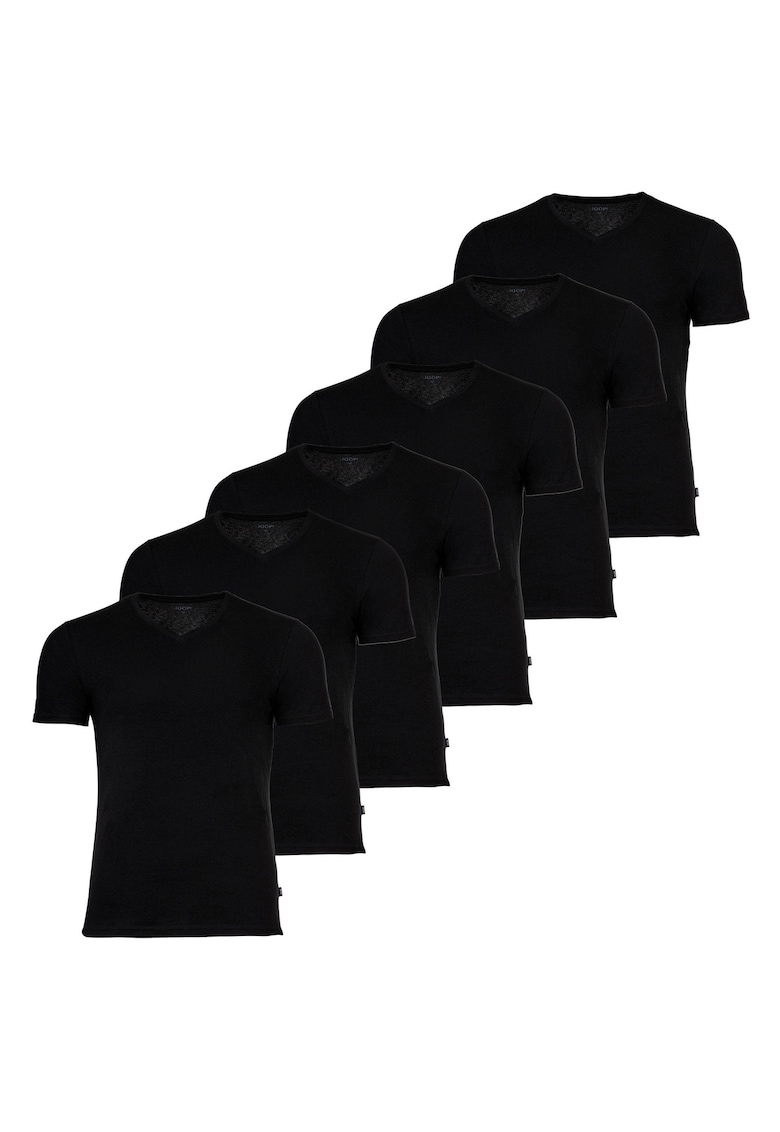 Шпиц тениски с памук - 6 броя - Черен Joop