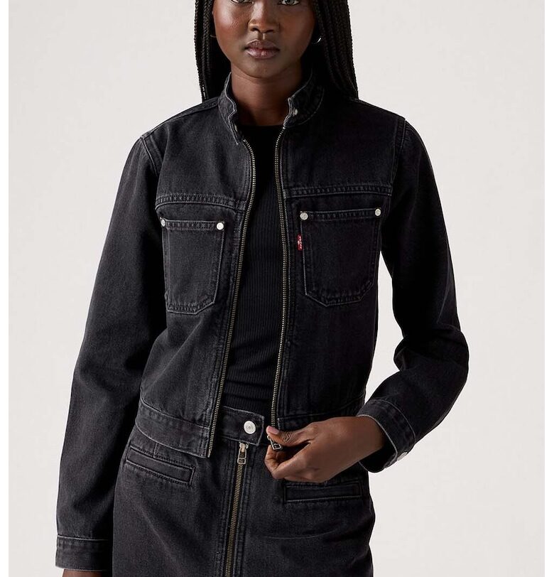 Яке от деним Youth с цип и джобове на гърдите Levis