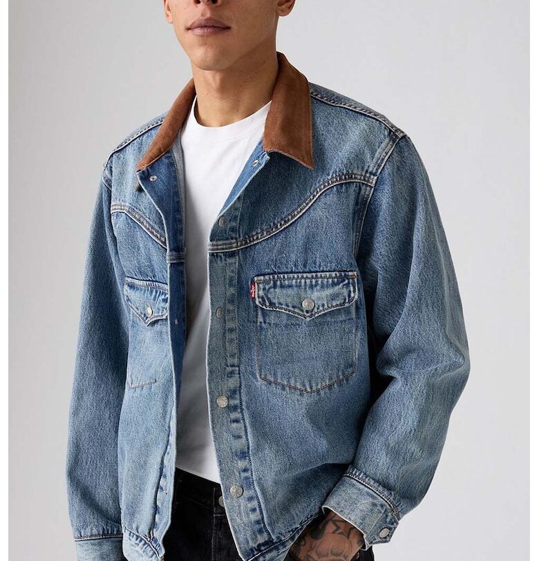 Яке от деним с контрастна яка Levis