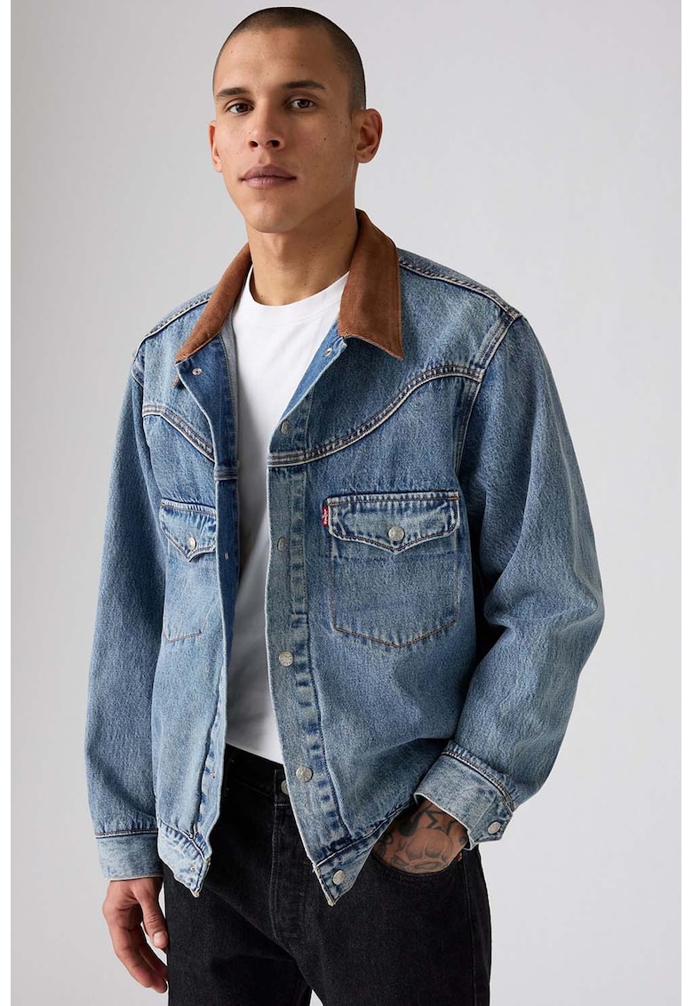 Яке от деним с контрастна яка Levis