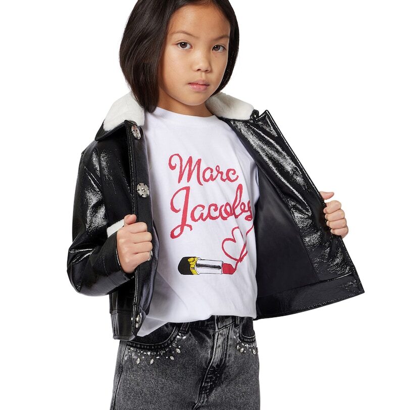 Яке от еко кожа с еко пух Marc Jacobs