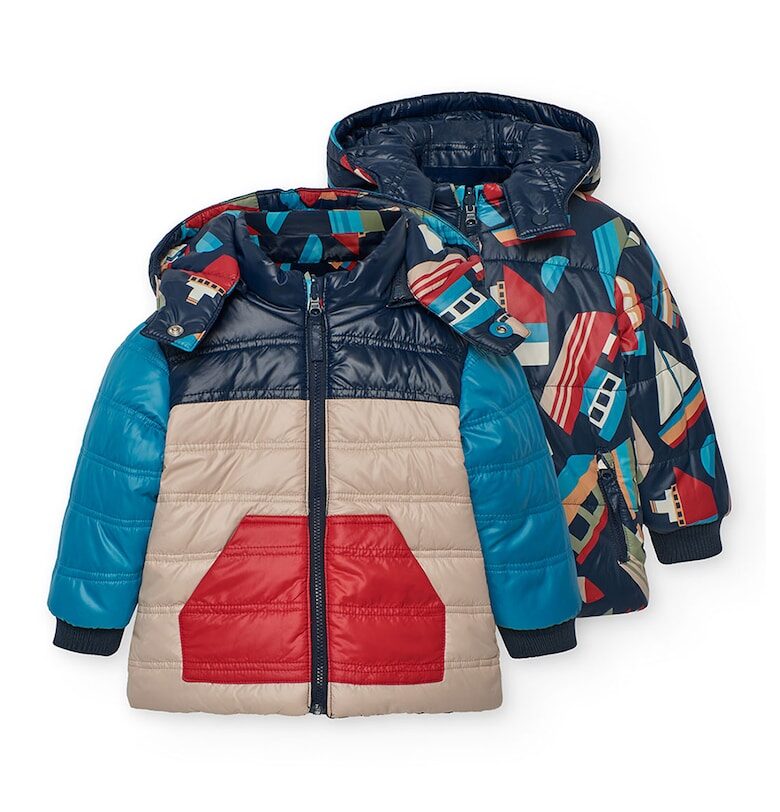 Яке с качулка и принт - 2 броя boboli