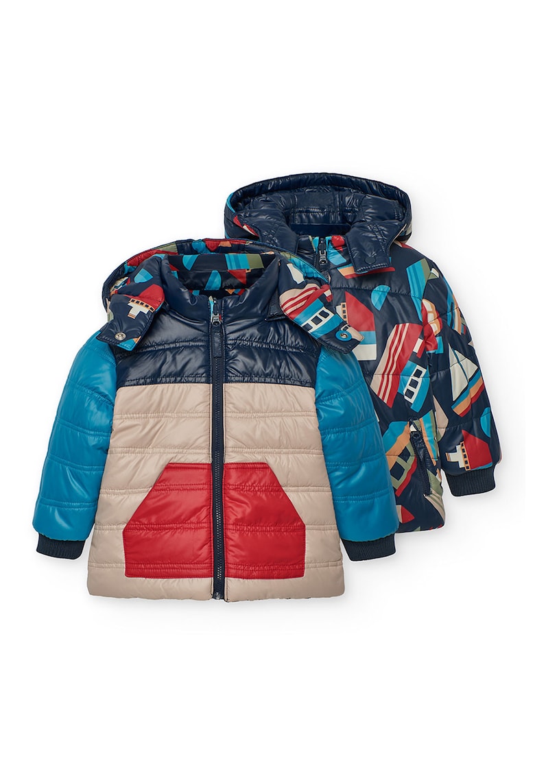 Яке с качулка и принт - 2 броя boboli