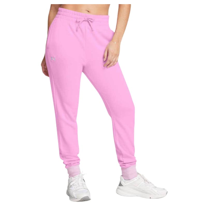 дамски спортен панталон - ластик на талията - странични джобове - розов - памук Under Armour