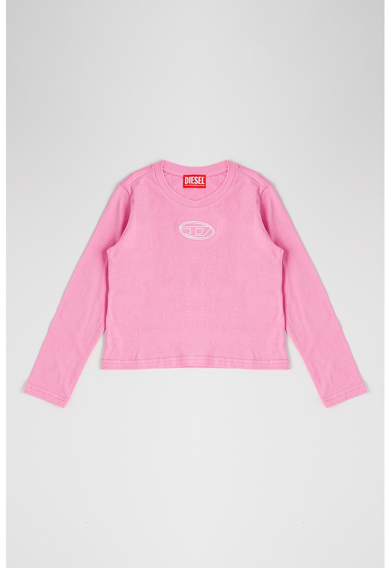 Блуза Tivalsyls с овално деколте и лого Diesel