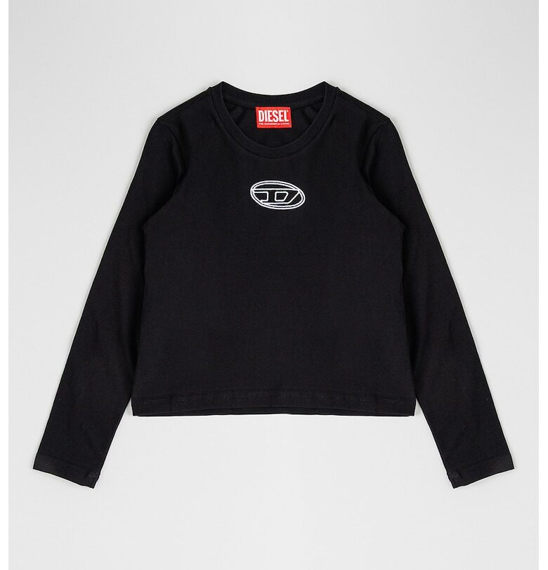 Блуза Tivalsyls с овално деколте и лого Diesel