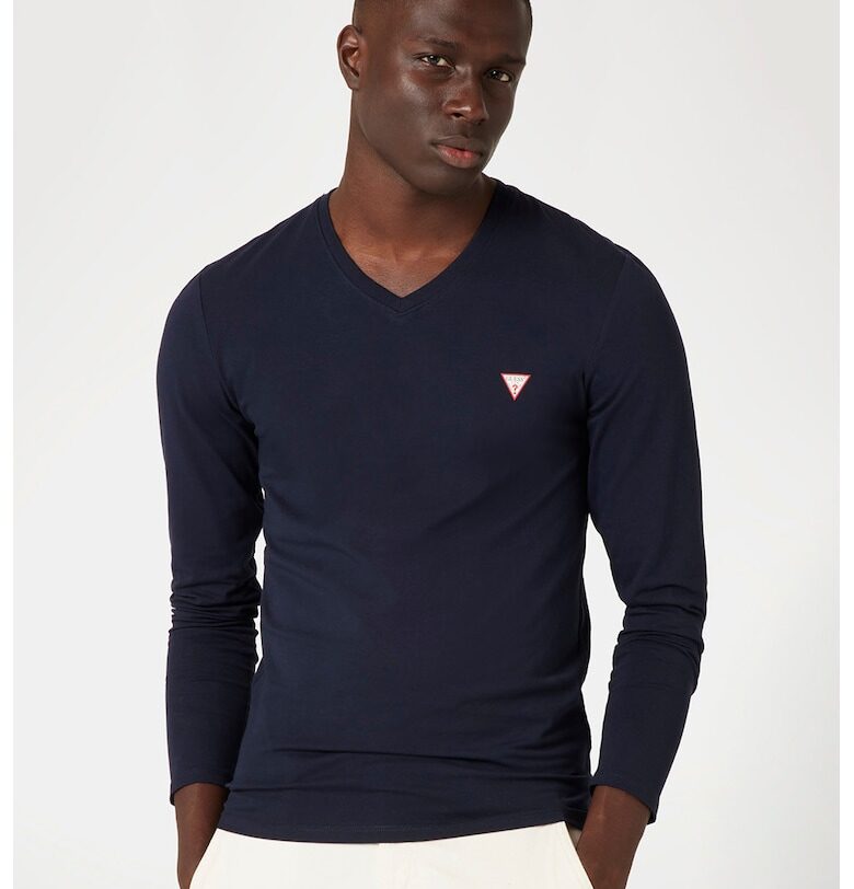 Блуза по тялото с шпиц GUESS