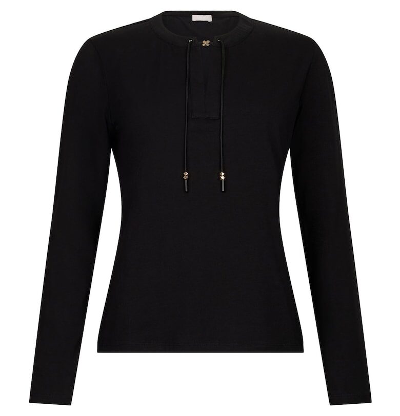 Блуза с овално деколте и връзка Liu Jo