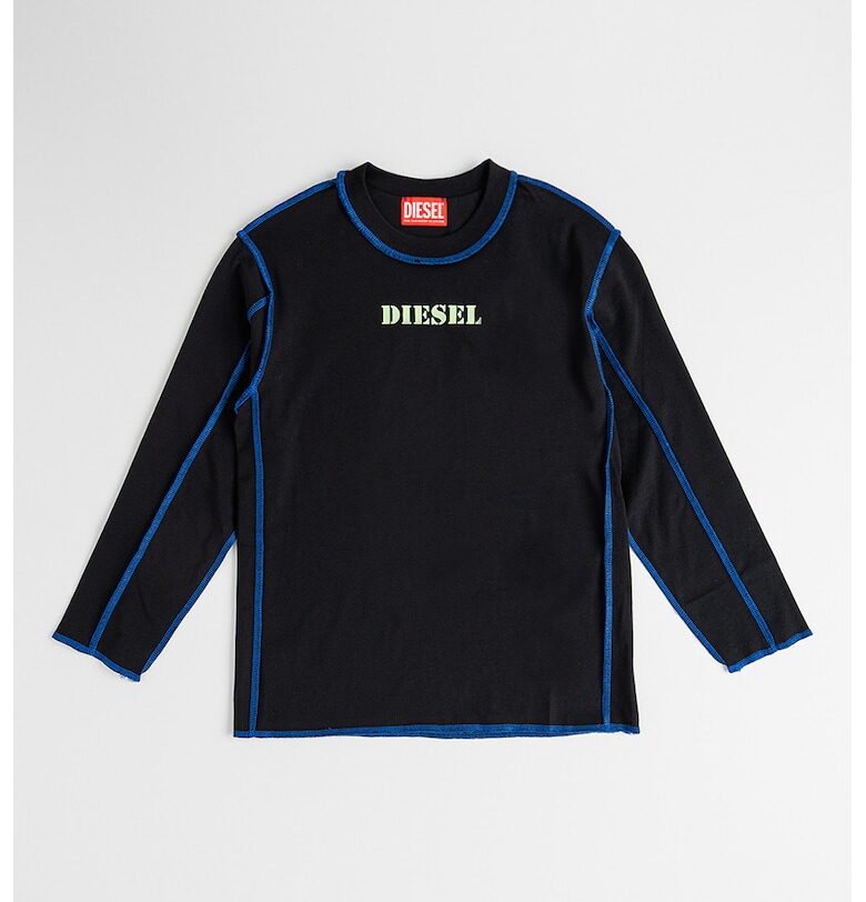 Блуза с овално деколте и контрастни шевове Diesel