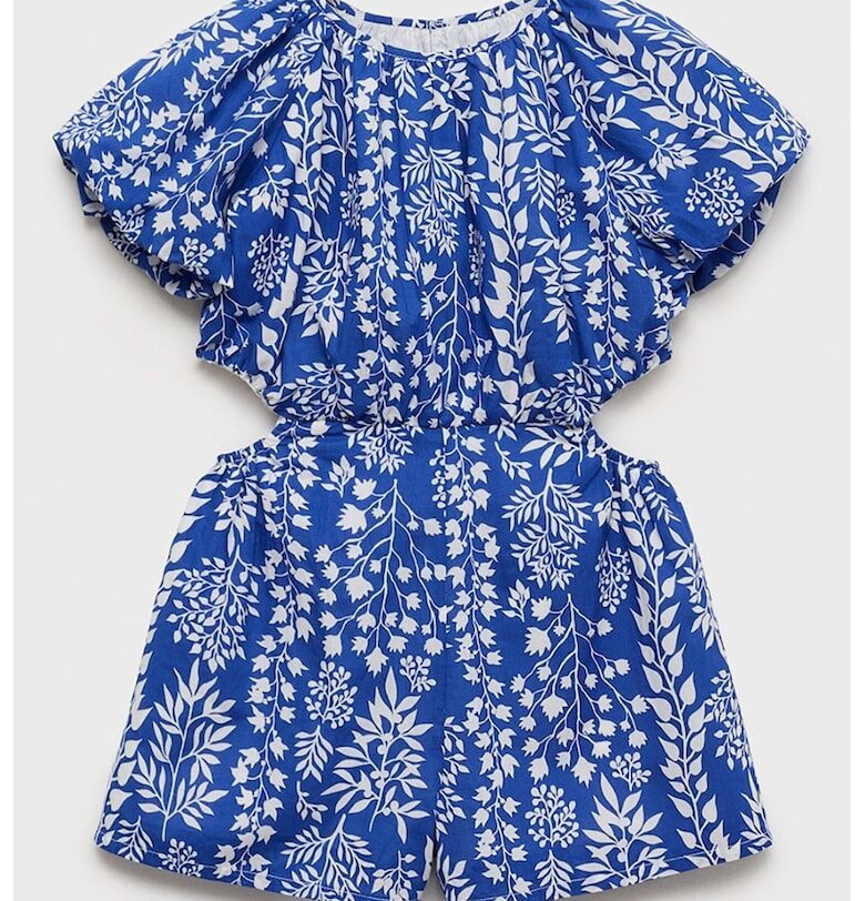 Гащеризон с отвори и принт Mango