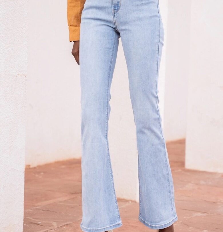 Дамски дънки  Разкроени - светло сини JD292C-1 16697 Oraije