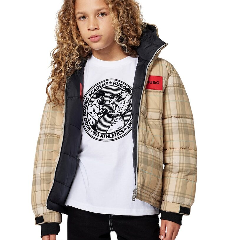 Двулицево зимно яке с качулка HUGO