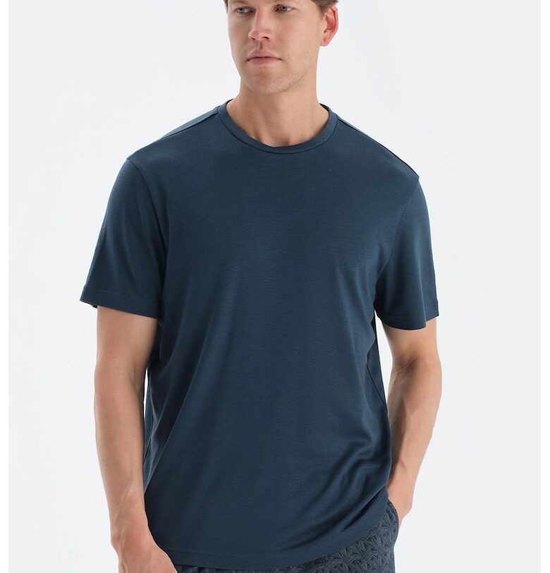 Домашна тениска от лиосел с овално деколте DAGI