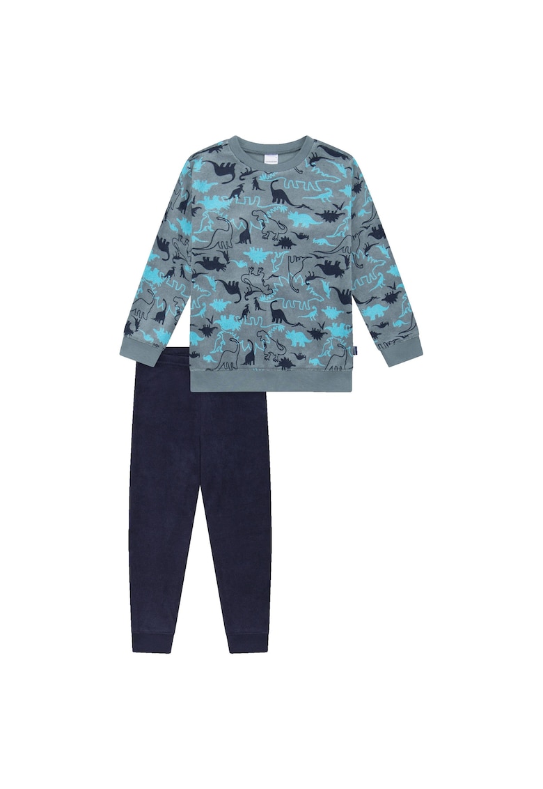 Дълга пижама с графика Schiesser