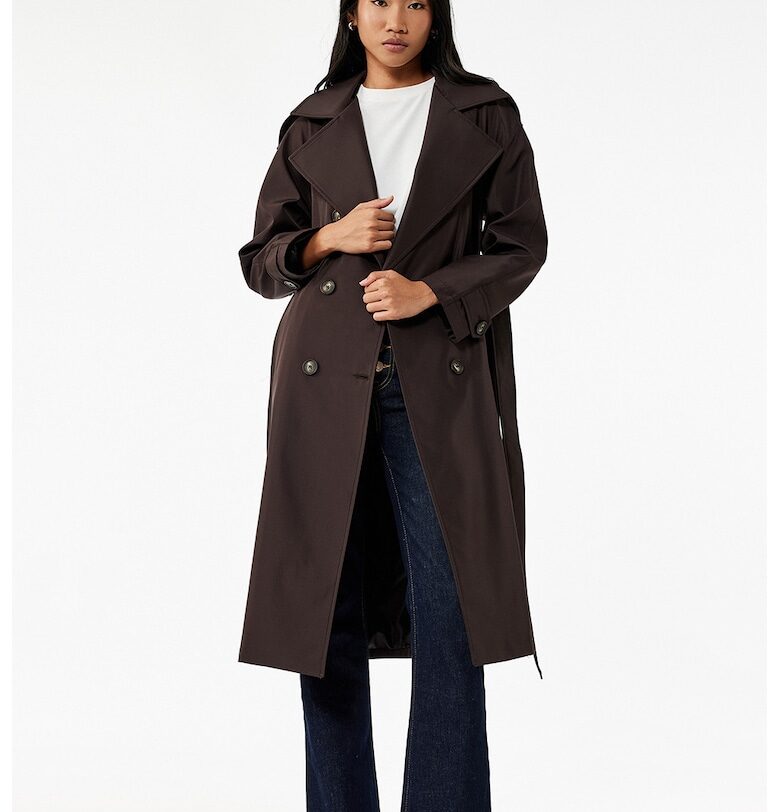 Дълго стандартно палто с копчета KOTON