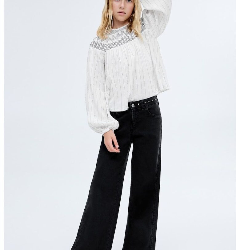 Дънки с висока талия Mango