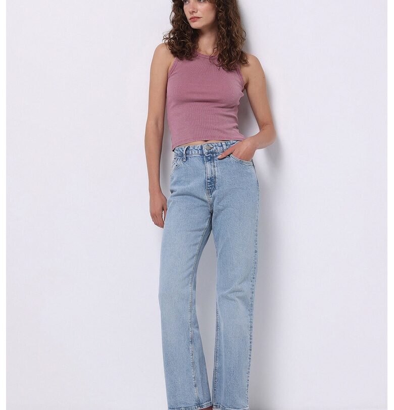 Дънки с широк крачол и висока талия COLINS