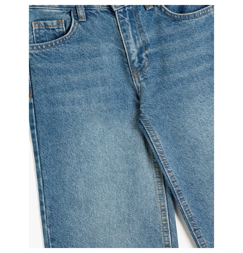 Дънки с широк крачол и захабен ефект KOTON