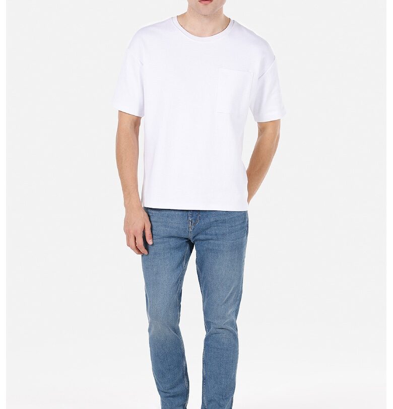 Дънки със средна талия и 5 джоба COLINS