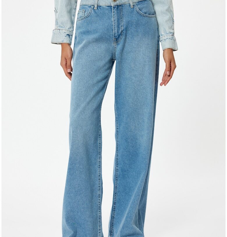 Дънков панталон с широк крачол KOTON