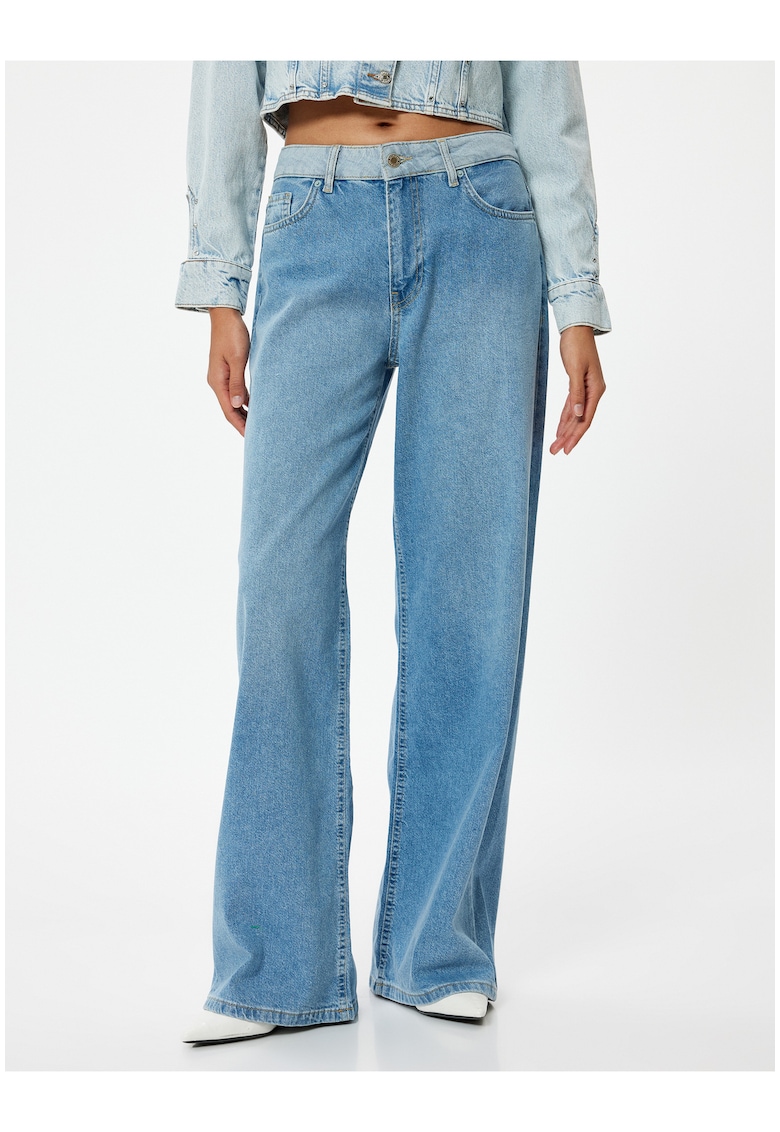 Дънков панталон с широк крачол KOTON